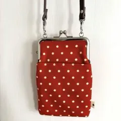 AYANOKOJI◆水玉模様 がま口ショルダーバッグ ポシェット