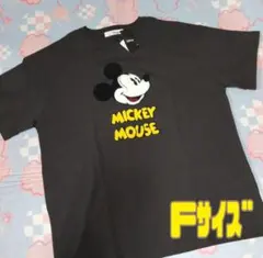 ミッキー　Tシャツ　カットソー　半袖　さがら刺繍　フリーサイズのサムネイル