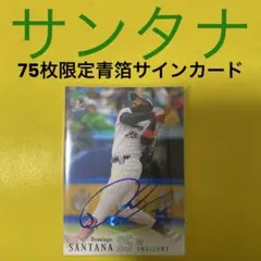 サンタナ 75枚限定青箔サインカード