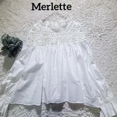 美品 マーレット 5,8万円 MARLE ブラウス ホワイト MERLETTE Merlette(マーレット)｜MAJORELLEブラウス/ホワイト の通販