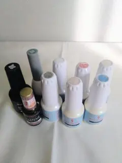 【新品あり】ジェルネイル 9本セット UV/LED対応 ピールオフベース