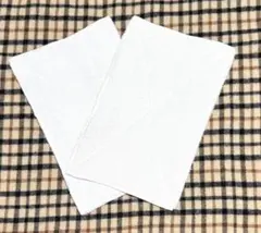 4枚重ね　白いフェイスタオル生地の雑巾 2枚セット