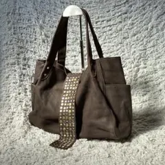 y2k 00s Archive TRES toteBag Studs brownのサムネイル