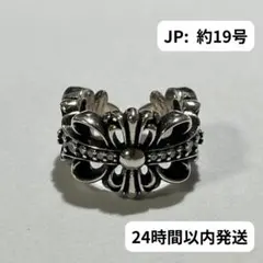 指輪　リング　クロス　シルバー　約19号サイズ　アメカジ　メキシカン　CR185