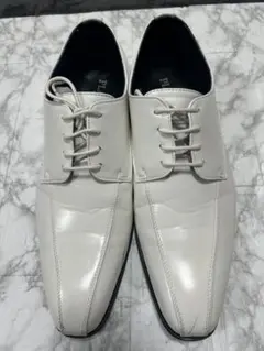 PLASTRON ホワイトシューズ 27 ブライダル　シューズ　結婚式