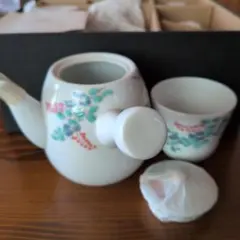 ☆有田焼　深川製磁　万葉萩茶器セット☆