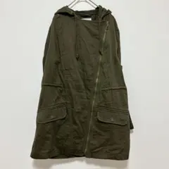 オールドネイビー ミリタリージャケット カーキ M アシンメトリー アウター
