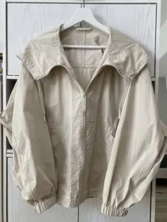 UNIQLO U フーデッドブルゾン　ナチュラル　S