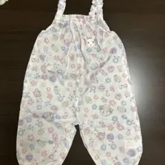 クーラークール 花柄ウサギロンパース