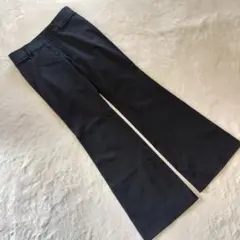 美品 アンクライン ANNE KLEIN パンツ スラックス ストレート 黒