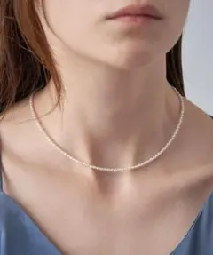 ete】K10YG ライスパール ステーション ネックレス - メルカリ