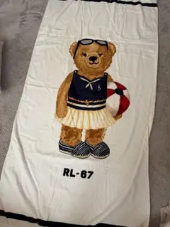 ③K979◯ Ralph Lauren ポロベア 大判 バスタオル ビーチタオル - メルカリ