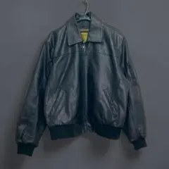 alpha industries MA-1 leather jacket Lのサムネイル