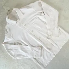 ユニクロ ワークジャケット Mサイズ オフホワイト 長袖 カバーオール風 メンズ