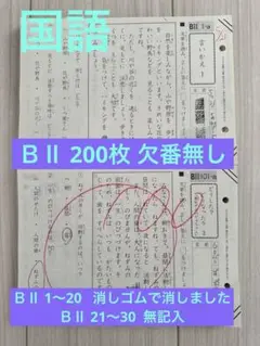 公文　国語　CI・II 解答あり・欠番なし 公文 国語 CⅠ CⅡ 合計400枚 欠番なし くもん - メルカリ