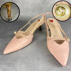 GUCCI グッチ バンブー インターロッキング パンプス ヒール サンダルのサムネイル