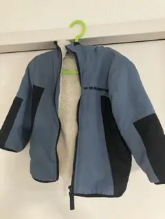 【12/12まで】キッズボアジャケット ブルーグレー ブラック 80cm