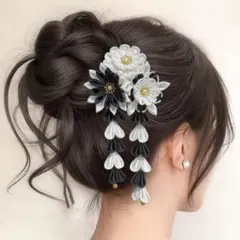h23-1# 髪飾り 成人式 つまみ細工 ヘアアクセサリー 振袖