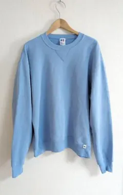 90s USA製 RUSSELL ATHLETIC 無地 前V スウェット Ｌ