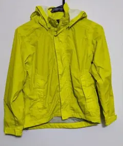 TIGORA 蛍光イエロー シャカシャカ　ウィンドブレーカー 140　フード付