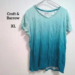海外古着 1点物 Croft & Barrow グラデーションTシャツ XL