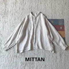 MITTAN ミッタン SH-144 亜麻大麻ワイドシャツ キナリ - メルカリ