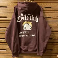 ベティちゃん　Betty Boop パーカー　フード　バーガンディ 珍しい