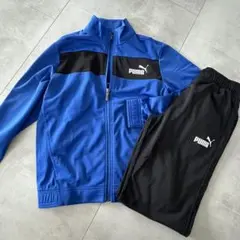 プーマ　PUMA 新品ジャージ上下セット　サイズ160　ブルー　 ブラック