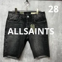 【新品定価1.5万】ALLSAINTS　ショートパンツ ブラック 28