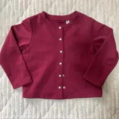 O*】様 UNIQLO UNIQLO キッズ　レディース　カーディガン　ワインレ