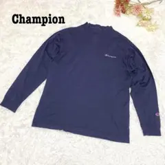 s.650【チャンピオン】メンズ 長袖カットソー 綿100％ ハイネック XL