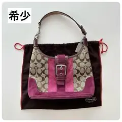 希少 Y2K COACH 7053 シグネチャー キャンバス ショルダーバッグ