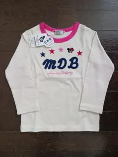 新品未使用ミキハウスDOUBLE.B日本製長袖Tシャツ 100cm