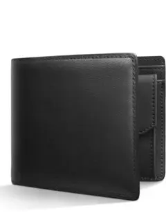 本革折りたたみ財布　スキミング防止