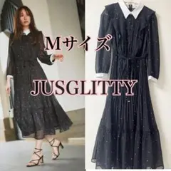 jusglitty スノードットプリントワンピース - メルカリ