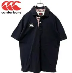 CANTERBURY カンタベリー ネイビー ポロシャツ 刺繍入り