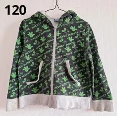 ミッキーマウス　120　ジップアップパーカー　スウエット