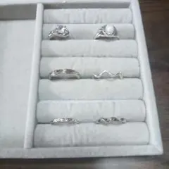 リング 6個セット 　ファッションリングまとめ売り