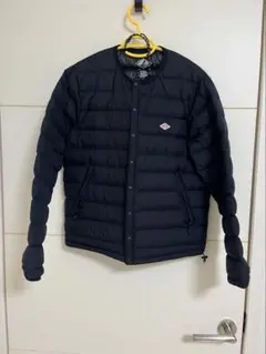 美品 ダントン インナーライトダウンジャケット ブラック ノーカラー ブラックS