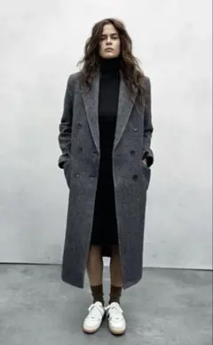 〜*s様 Zara ヘリンボーン柄　ダブルブレスト ロングコート
