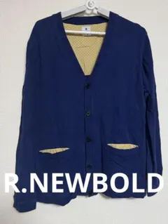 古着　ブルー　R.NEWBOLD Lサイズ　カーディガンのサムネイル