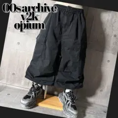 2000's wide buggy cargo half pants y2k