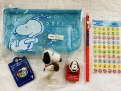平成レトロ　スヌーピー 文房具 シール　ペンケースなど6点　未使用　ホールマーク