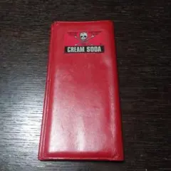 新品 クリームソーダ 赤無地 長財布 ピンクドラゴン アパレルブランド 