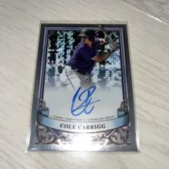 Cole Carrigg auto 2024 Bowman Sterling