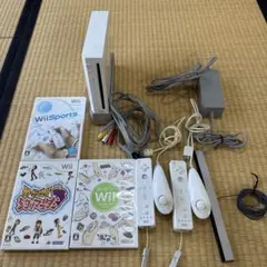 Nintendo Wii 本体とゲームソフトセット3個