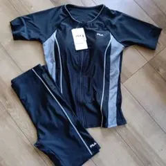 未使用品　FILA 水着 ブラック/グレー　13号　タンキニ　上下セット