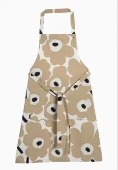 【匿名発送】Marimekko マリメッコ　ウニッコ エプロン　ベージュのサムネイル