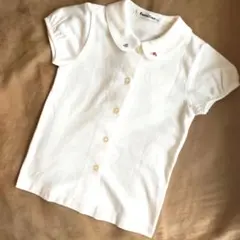 （一度着用）familiar 半袖シャツ 100cm ホワイト