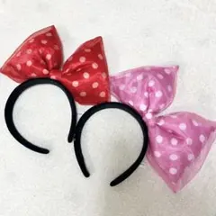 ディズニー　カチューシャ　ミニー　2個セット